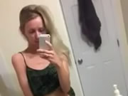 Blonde tiny teen play with pussy